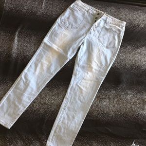 High waisted denim pants